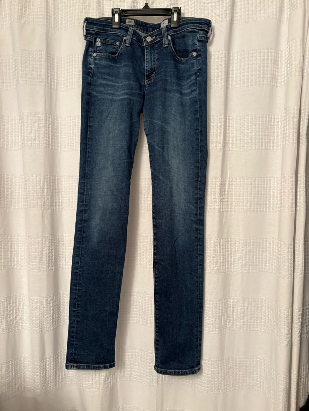 AG Adriano Goldschmeid Aubrey skinny straight dark wash denim Women's Blue Jeans